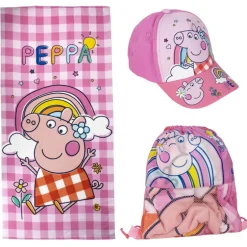 TOALLA SET SAQUITO PEPPA PIG