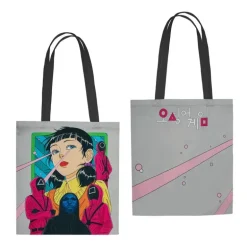Tote Bag de Squid Game con Diseño Exclusivo y Colores Vibrantes