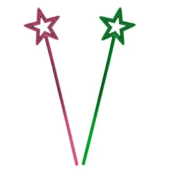 Varita con forma de estrella en colores surtidos de 34x7cm