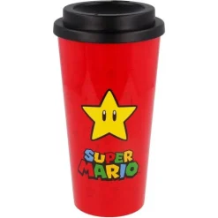 Vaso de Viaje Super Mario Logo