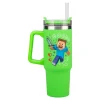 Vaso de Viaje Térmico con Pajita 900ml Minecraft