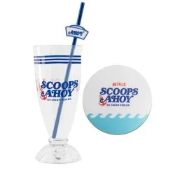 Vaso y pajita para batido Scoops Ahoy - Stranger Things