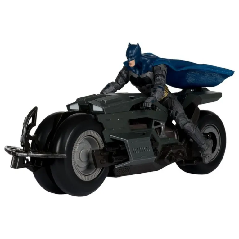 Vehículo Batcycle con Batman de DC Multiverse - McFarlane Toys