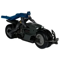 Vehículo Batcycle con Batman de DC Multiverse - McFarlane Toys