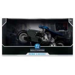 Vehículo Batcycle con Batman de DC Multiverse - McFarlane Toys