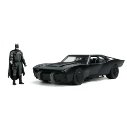 Vehículo Batmobile 1/18 Batman Jada Toys con Figura 7 cm