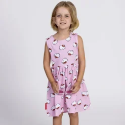 Vestido infantil rosa Hello Kitty