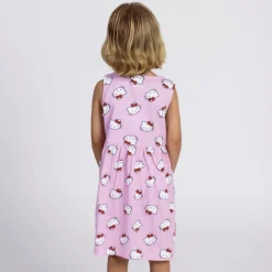 Vestido infantil rosa Hello Kitty