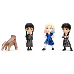 Wednesday Pack de 4 Figuras Nano Metalfigs Diecast Wave 1