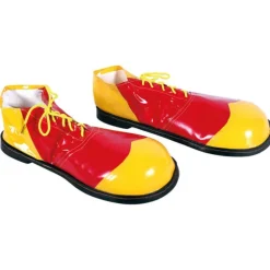 Zapatos de Payaso de Vinilo Amarillo y Rojo